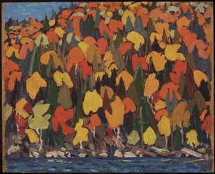 Follaje de otoño, otoño o invierno de 1915